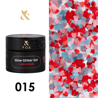 Glow Glitter Gel Love Edition F.O.X 015 - 5 ml