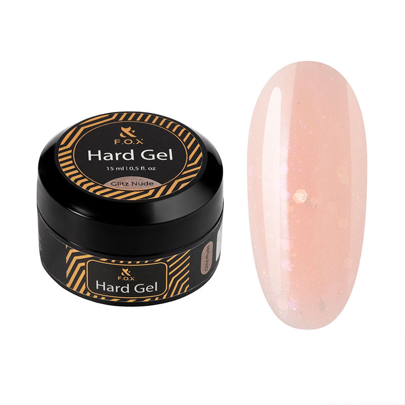 Hard gel F.O.X - Glitz Nude - 15 ml