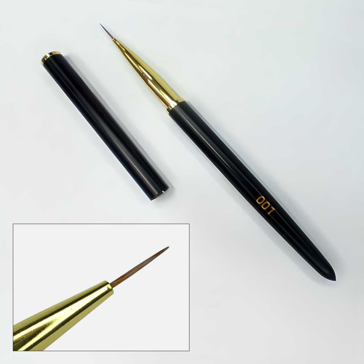 Nail brush F.O.X Art Brush 001 "Linear short brush"