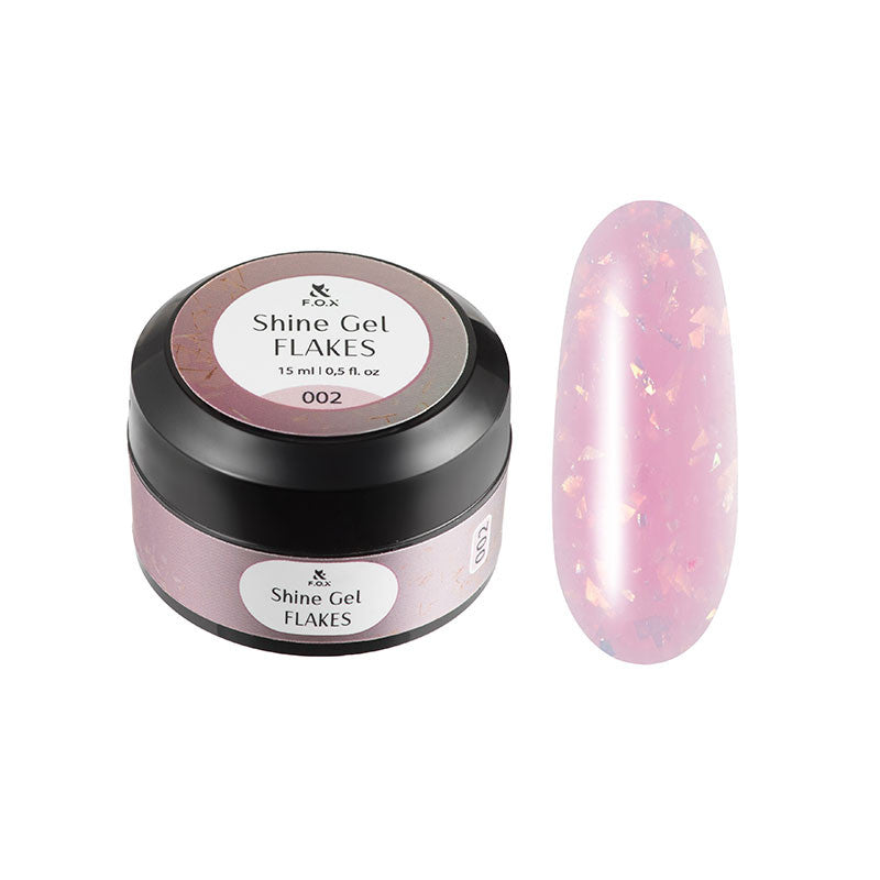 Rakennegeeli Shine Gel Flakes 002 F.O.X - 15 ml