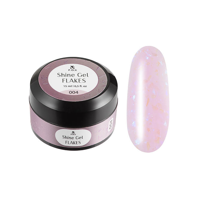 Aufbaugel Shine Gel Flakes 004 F.O.X - 15 ml