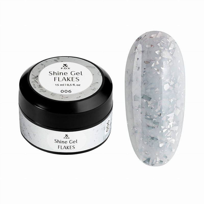 Моделирующий гель Shine Gel Flakes 006 F.O.X - 15 ml