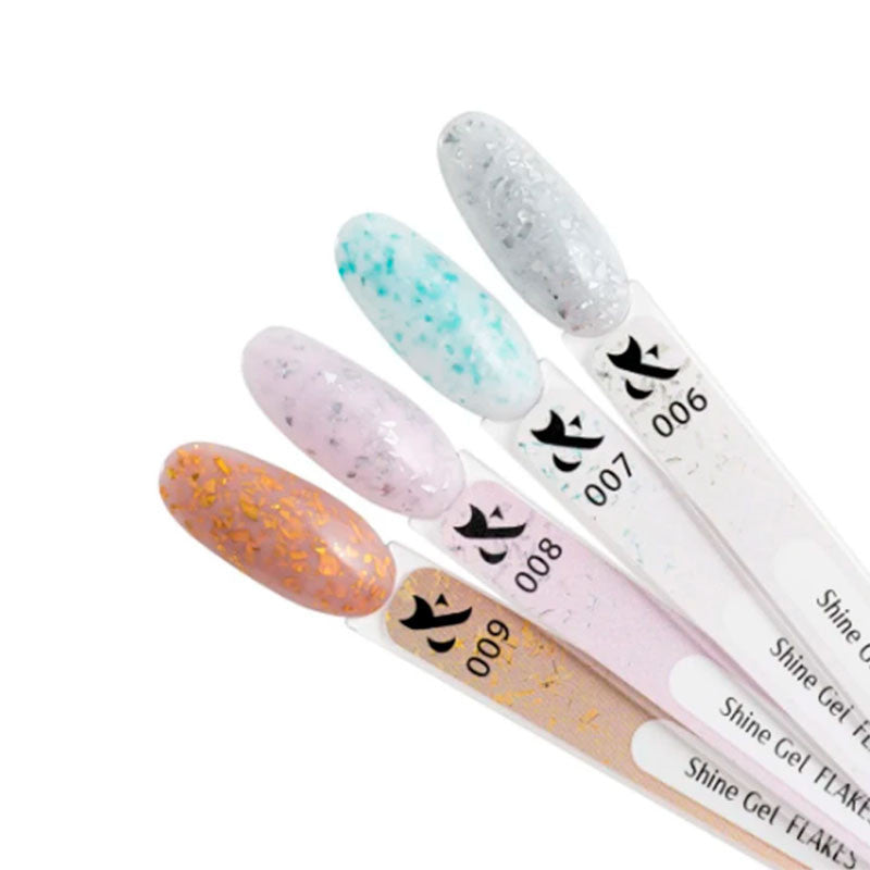 Моделирующий гель Shine Gel Flakes 006 F.O.X - 15 ml — изображение 2