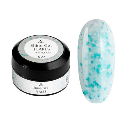 Ehitusgeel Shine Gel Flakes 007 F.O.X - 15 ml