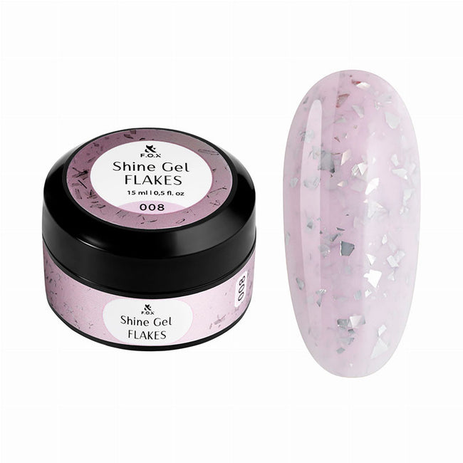 Aufbaugel Shine Gel Flakes 008 F.O.X - 15 ml