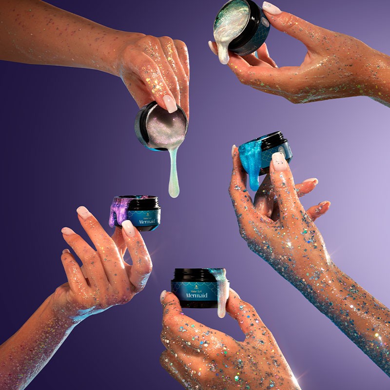 Aufbaugel Shine Gel Mermaid 005 F.O.X - 15 ml — Bild 5