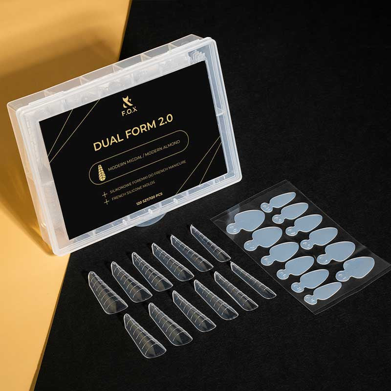F.O.X Ülemised küünevormid Dual Form 2.0 Modern Almond - 120 tk