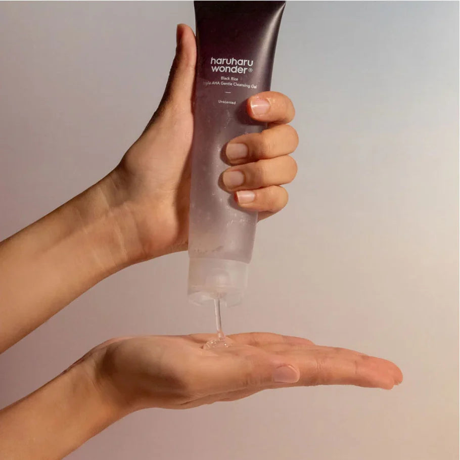 Haruharu Wonder Black Riz Triple AHA Gel nettoyant doux 100 ml — Photo du produit 3