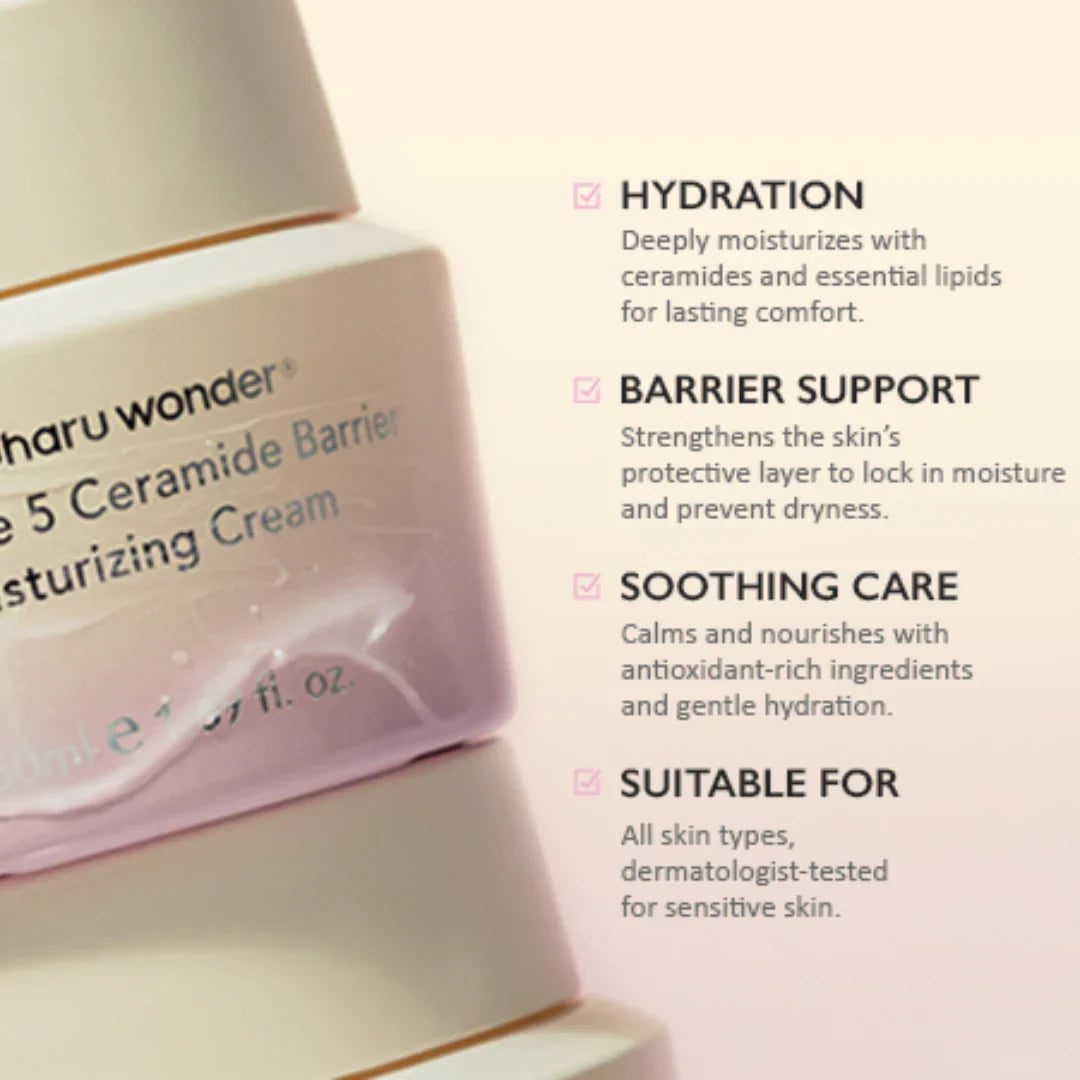 Haruharu Wonder Black Rice 5 Ceramide Barrier Moisturizing Cream 50ml — product image 3