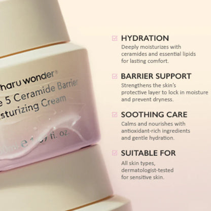 Haruharu Wonder Black Rice 5 Ceramide Barrier Moisturizing Cream 50ml — product image 3
