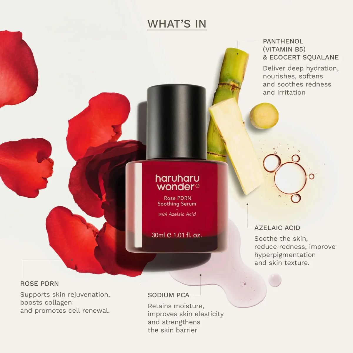 Haruharu Wonder Rose PDRN Soothing Serum 30ml — product image 3
