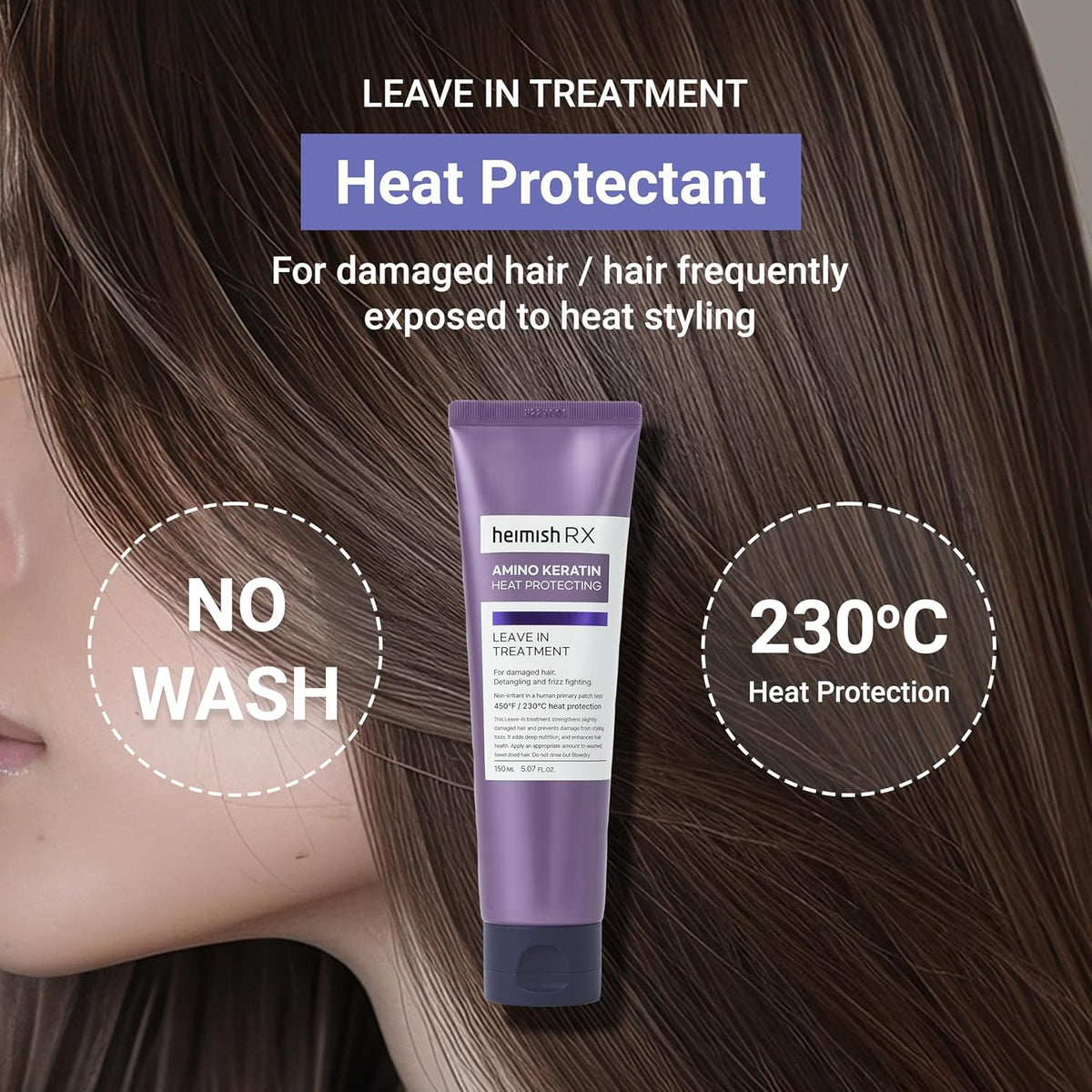 Heimish RX Amino Keratin Heat Protecting Leave In Treatment 150ml — product image 2