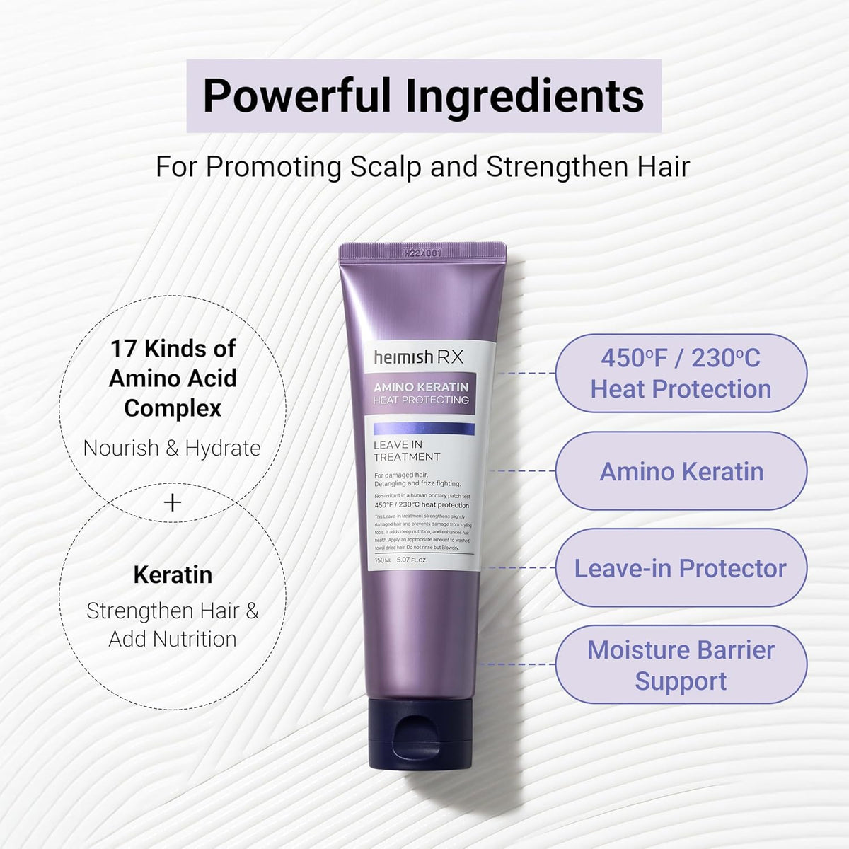 Heimish RX Amino Keratin Heat Protecting Leave In Treatment 150ml — product image 4