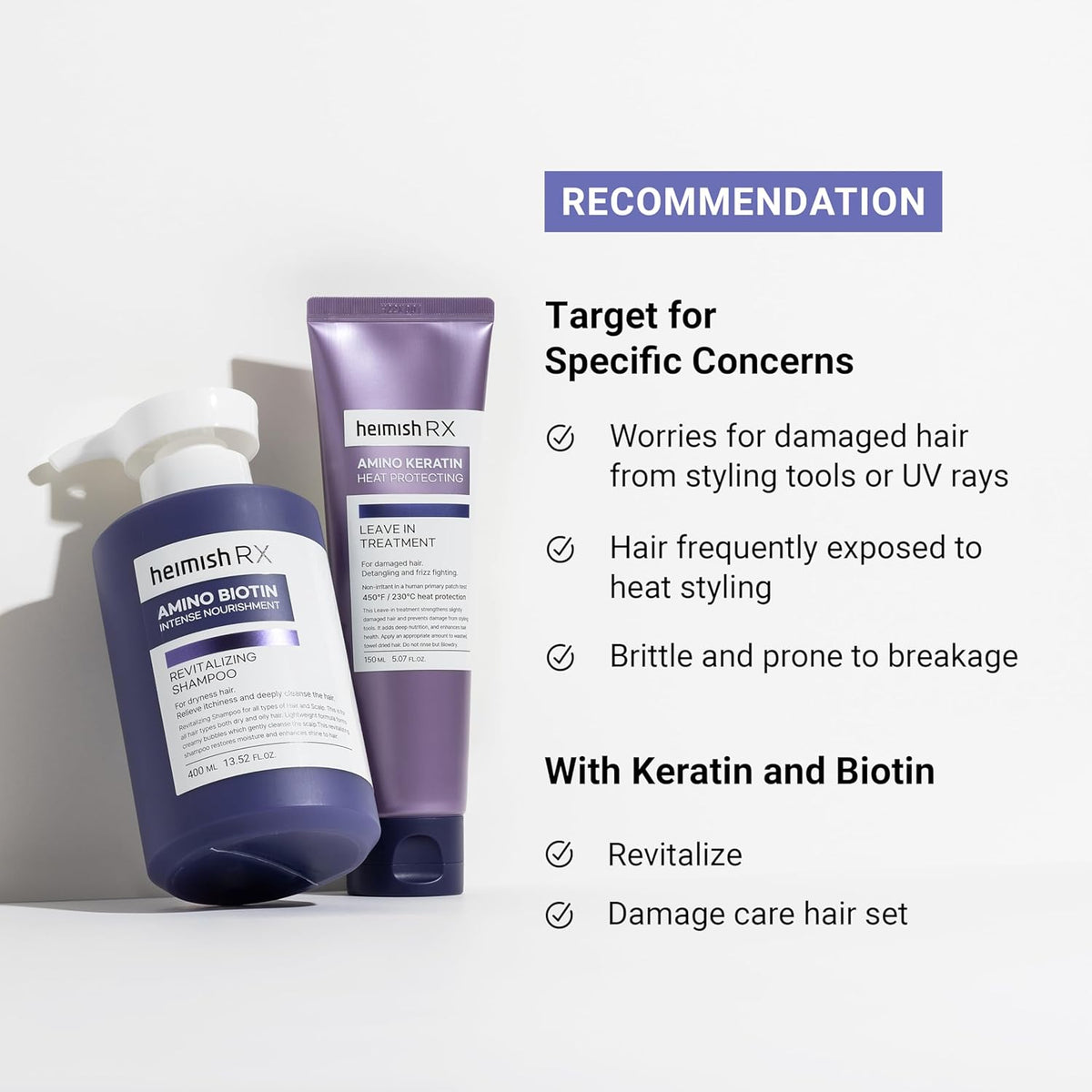 Heimish RX Amino Keratin Heat Protecting Leave In Treatment 150ml — product image 7