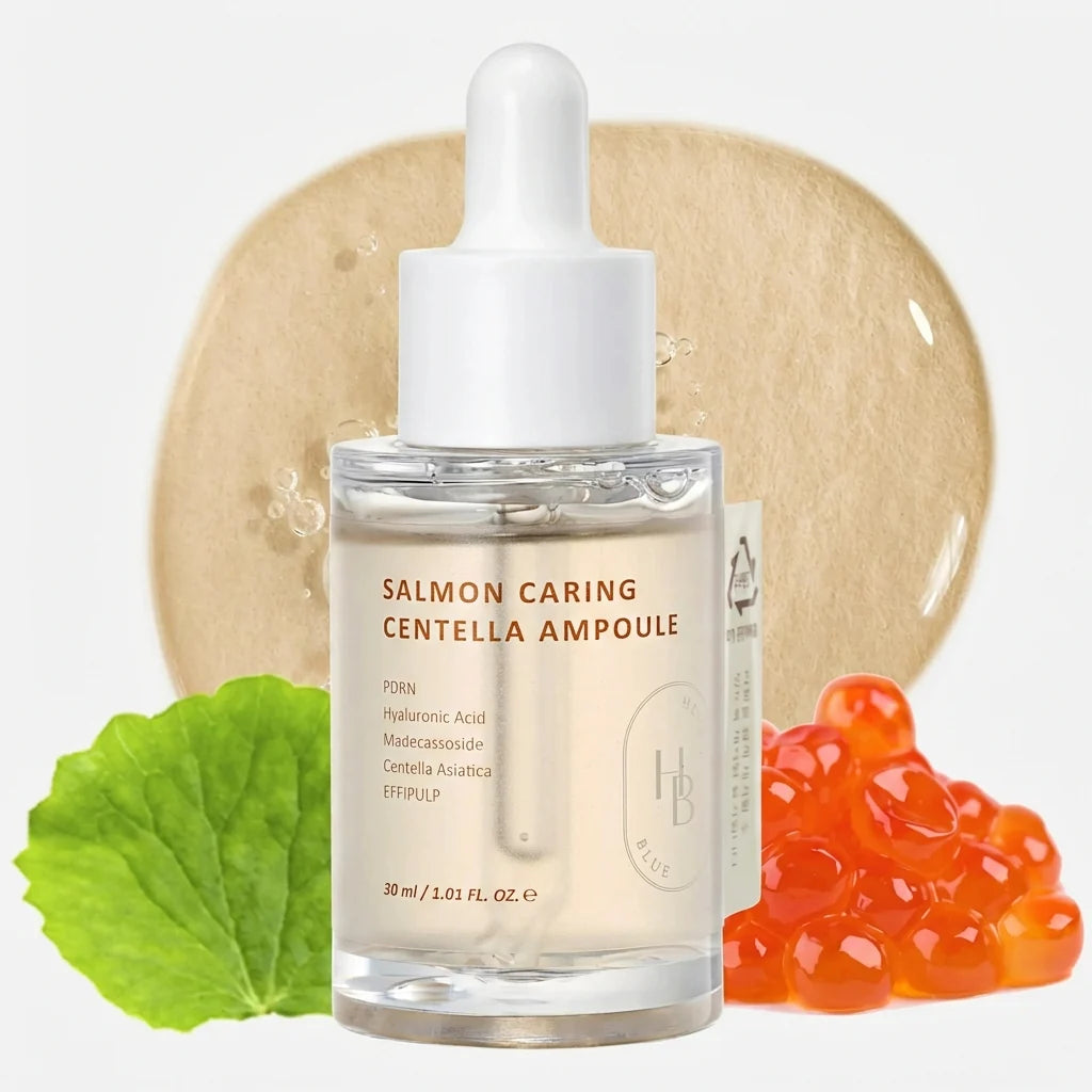 HEVEBLUE Salmon Caring Centella Ampoule 30ml — 30ml