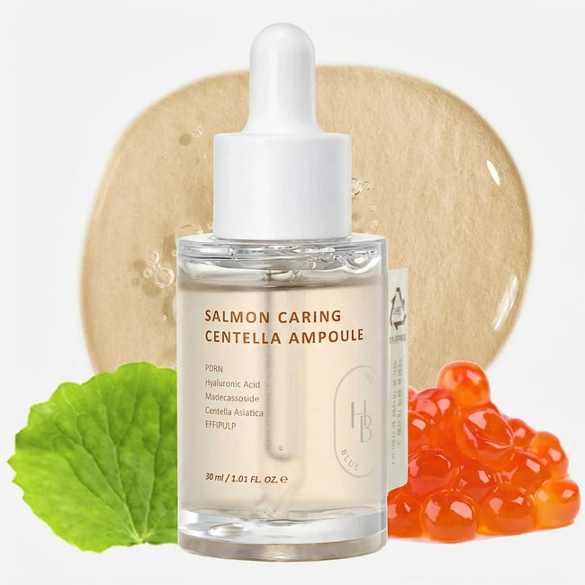 HEVEBLUE Salmon Caring Centella Ampoule 30ml — 30ml