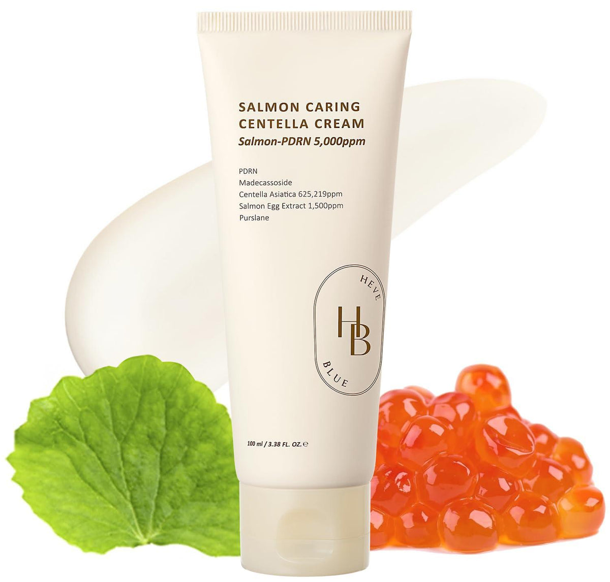 HEVEBLUE Salmon Caring Centella Cream 100ml — 100ml