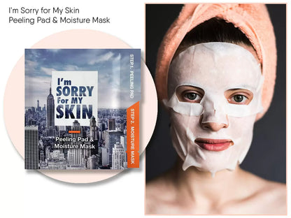 Es tut mir leid für meine Haut Peeling Pad + Feuchtigkeitsmaske — Produktbild 2