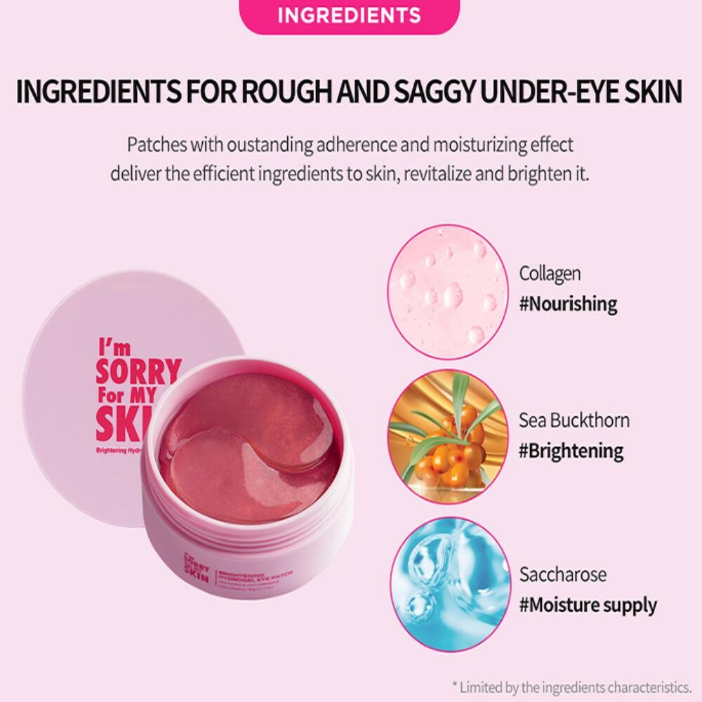 I’m Sorry For My Skin Brightening Hydrogel Eye Patch — product image 3