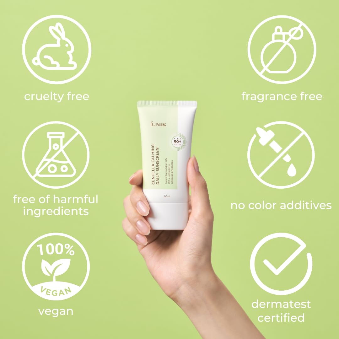 IUNIK Centella Calming Daily Moisture Sunscreen SPF 50+ PA++++ 60ml — product image 3