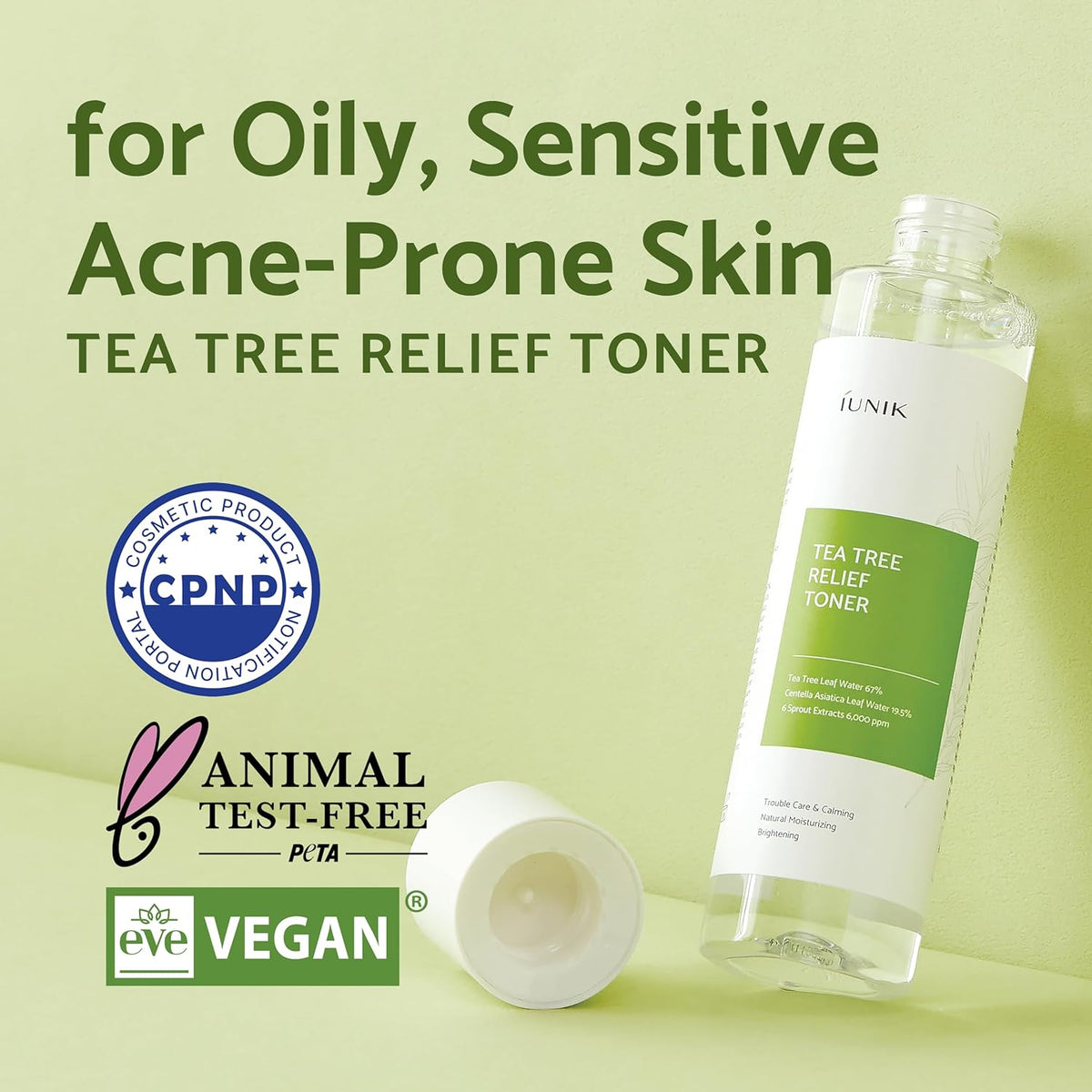 IUNIK Tea Tree Relief Toner 200ml — product image 2