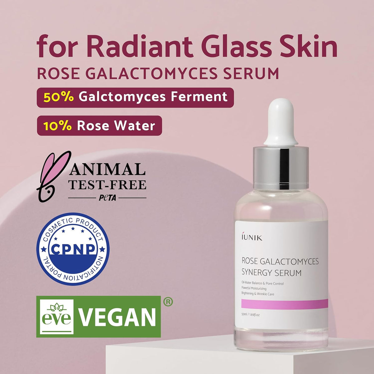 IUNIK Sérum Synergique de Galactomyces Rose 50 ml — Photo du produit 2