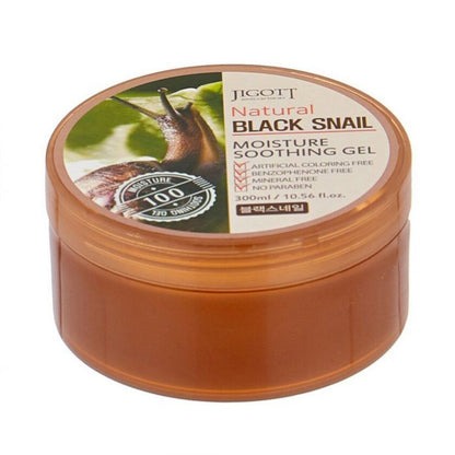Jigott Gel apaisant naturel Black Hydratant d'escargot 300 ml — Photo du produit 1