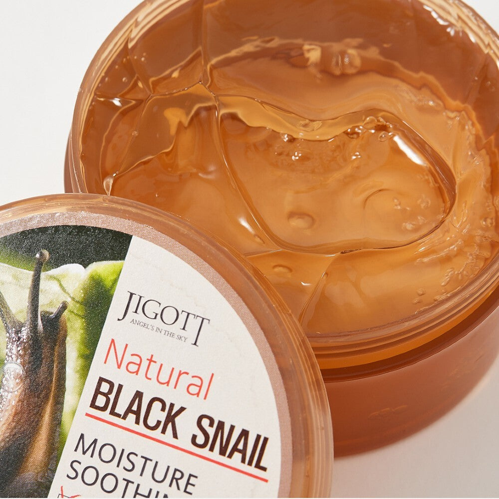 Jigott Gel apaisant naturel Black Hydratant d'escargot 300 ml — Photo du produit 3