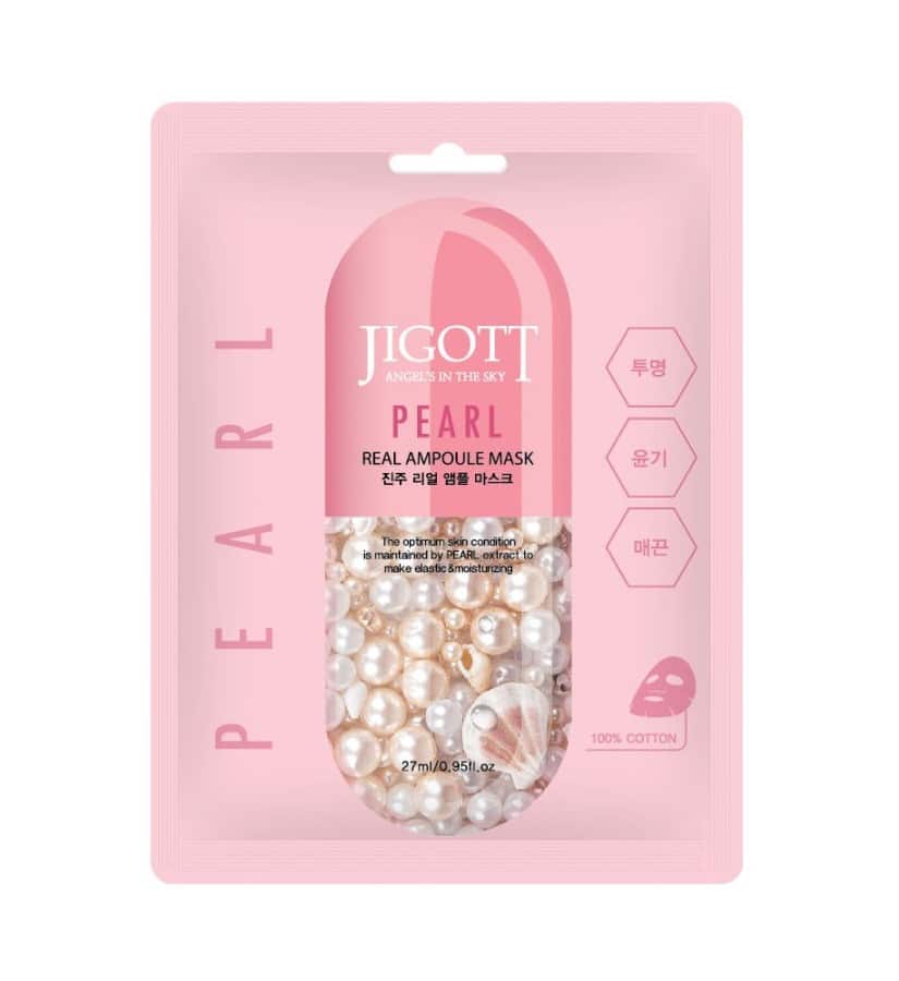 Jigott Real Ampoule Mask 27ml — Pearl