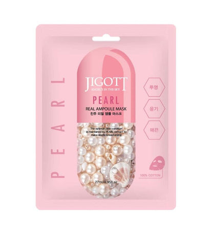 Jigott Real Ampoule Mask 27ml — Pearl