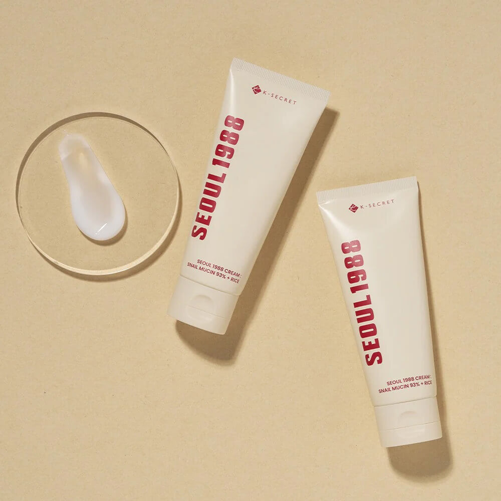 KSECRET Seoul 1988 Cream: Snail Mucin 93% + Rice 100ml — product image 3
