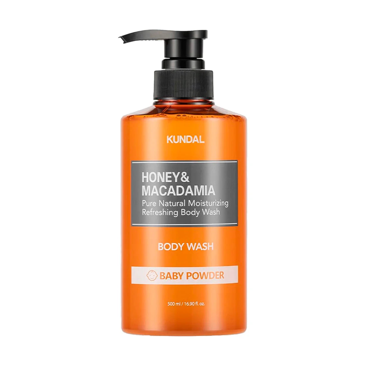 KUNDAL Honey & Macadamia Pure Body Wash Baby Powder 500ml — 500ml