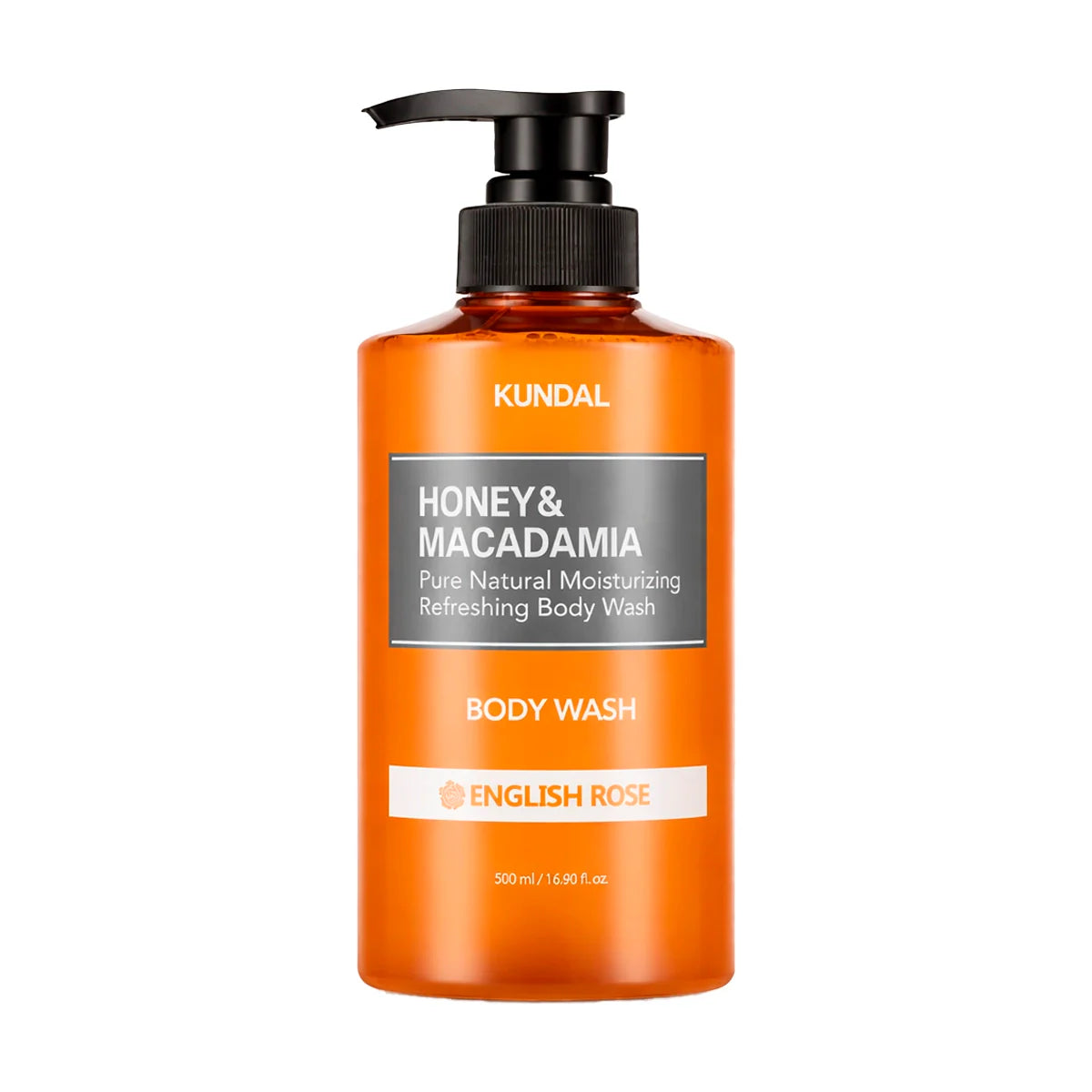 KUNDAL Honey & Macadamia Pure Body Wash English Rose 500ml — 500ml