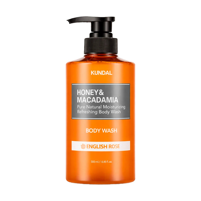 KUNDAL Honey & Macadamia Pure Body Wash English Rose 500ml — 500ml
