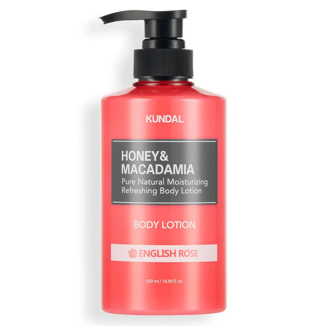 KUNDAL Honey & Macadamia Pure Body Lotion English Rose 500ml — 500ml