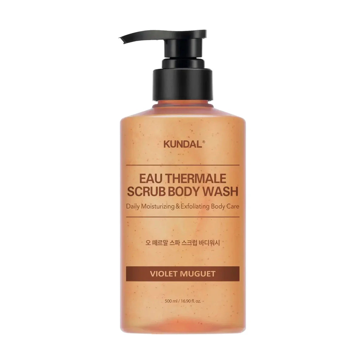 KUNDAL Eau Thermale Scrub Body Wash 500ml — Violet Muguet