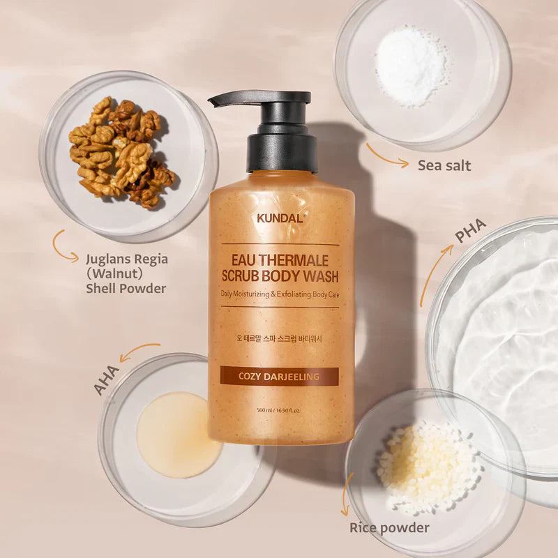 KUNDAL Eau Thermale Scrub Body Wash 500ml — product image 4
