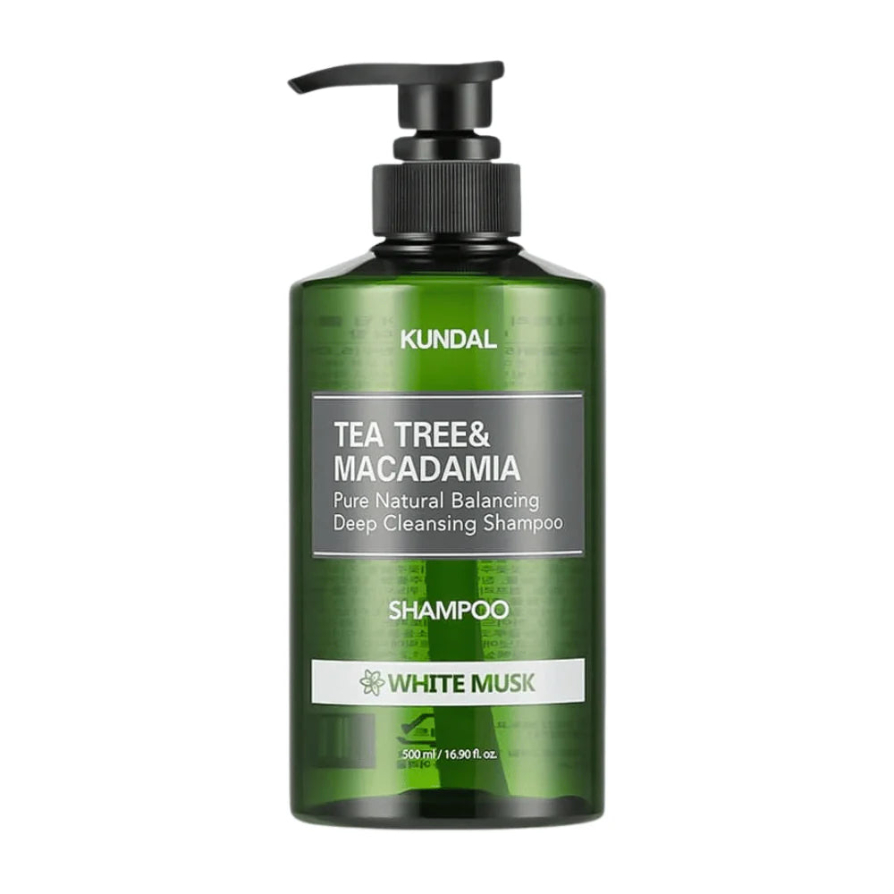 Kundal Tea Tree & Macadamia Deep Cleansing Shampoo White Musk 500ml — 500ml
