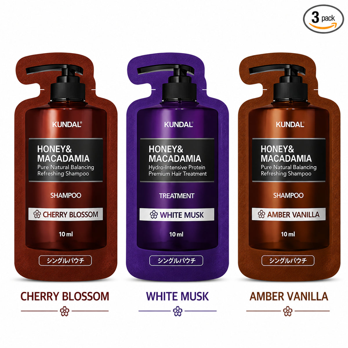 KUNDAL Honey & Macadamia Shampoo & Treatment Set 10ml+10ml — product image 10