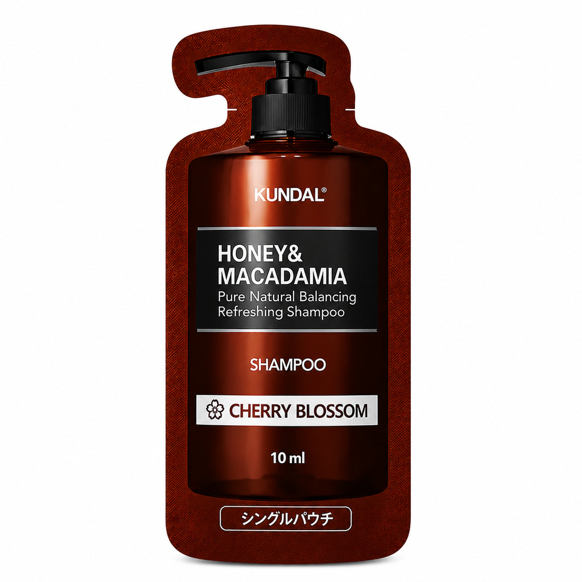 KUNDAL Honey & Macadamia Shampoo & Treatment Set 10ml+10ml — CHERRY BLOSSOM SHAMPOO 10ml