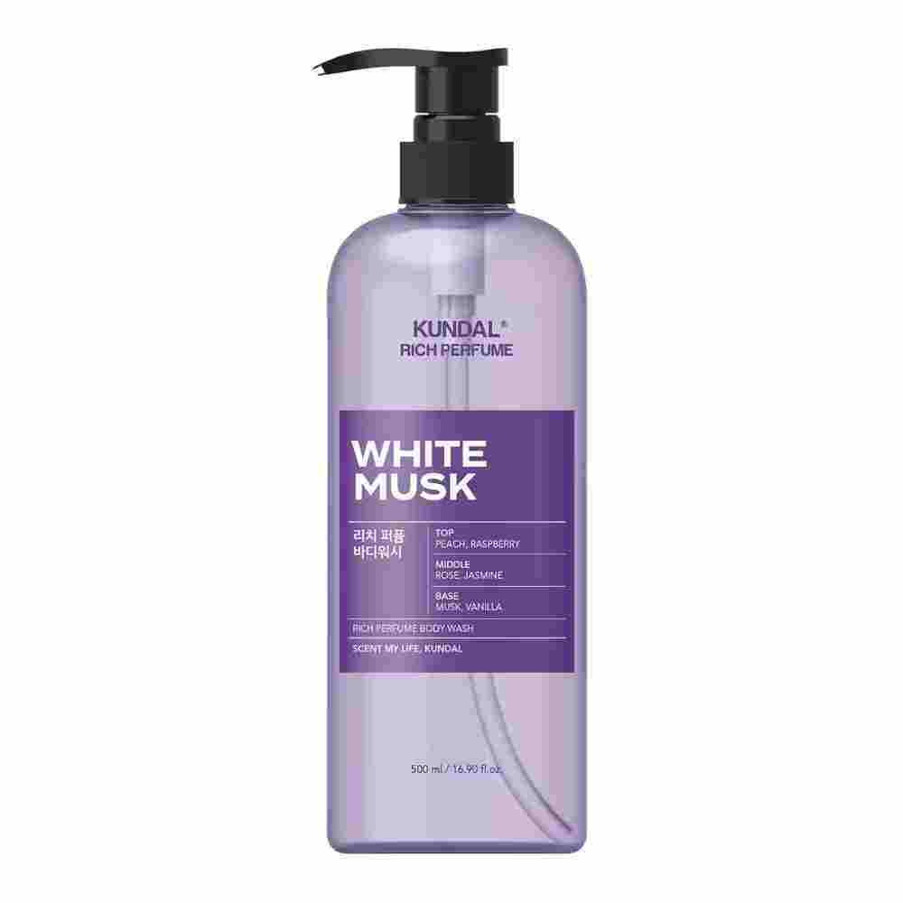 Kundal Rikasta hajuvettä Kehon pesu Valkoinen Musk 500 ml — Tuotekuva 1