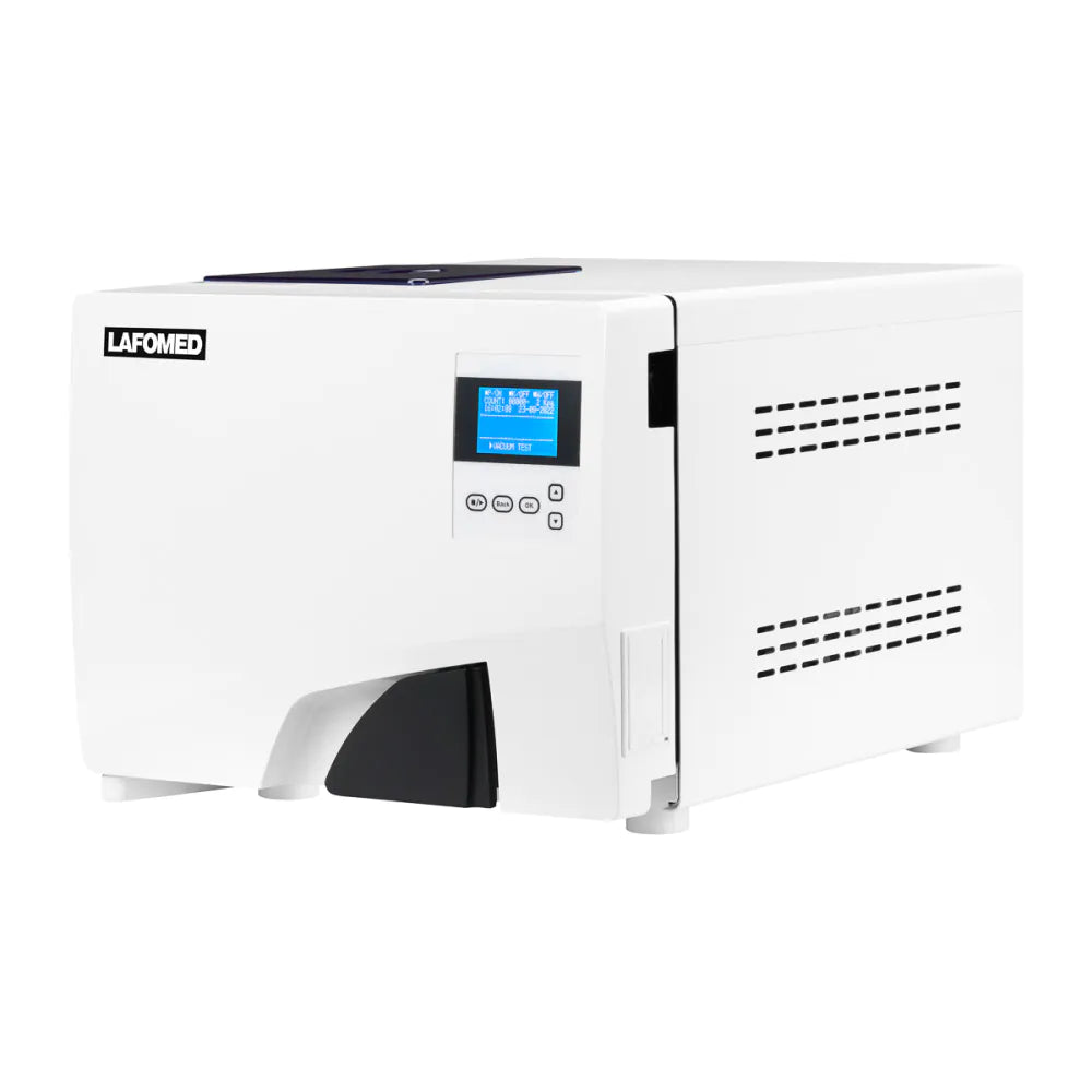Lafomed Premium 8 L white autoclave — front