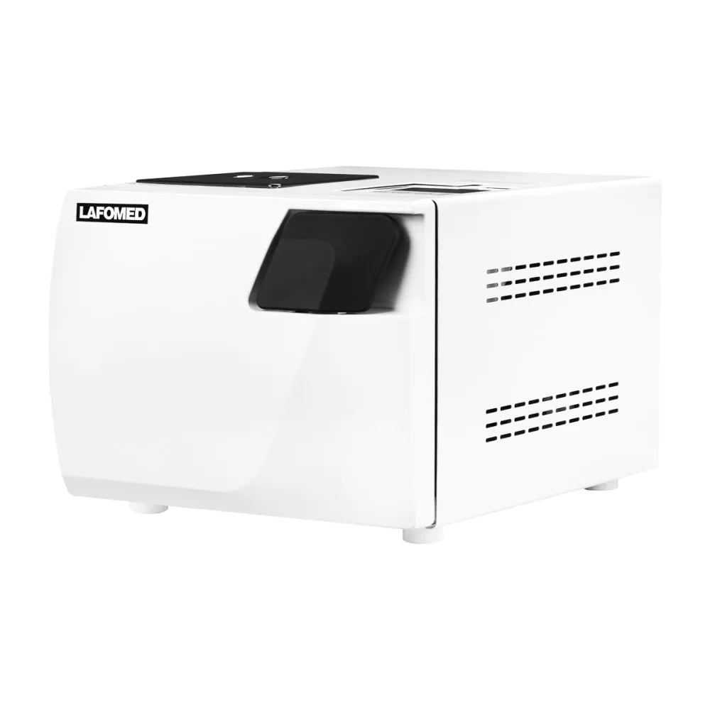 Lafomed Compact 23 L white autoclave — front detail