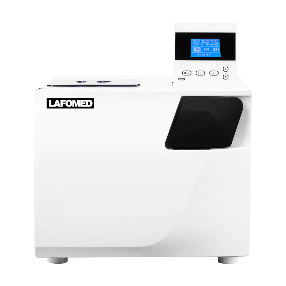 Lafomed Compact 23 L white autoclave — side