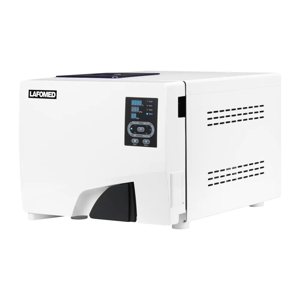 Lafomed Standard 12 L white autoclave — front