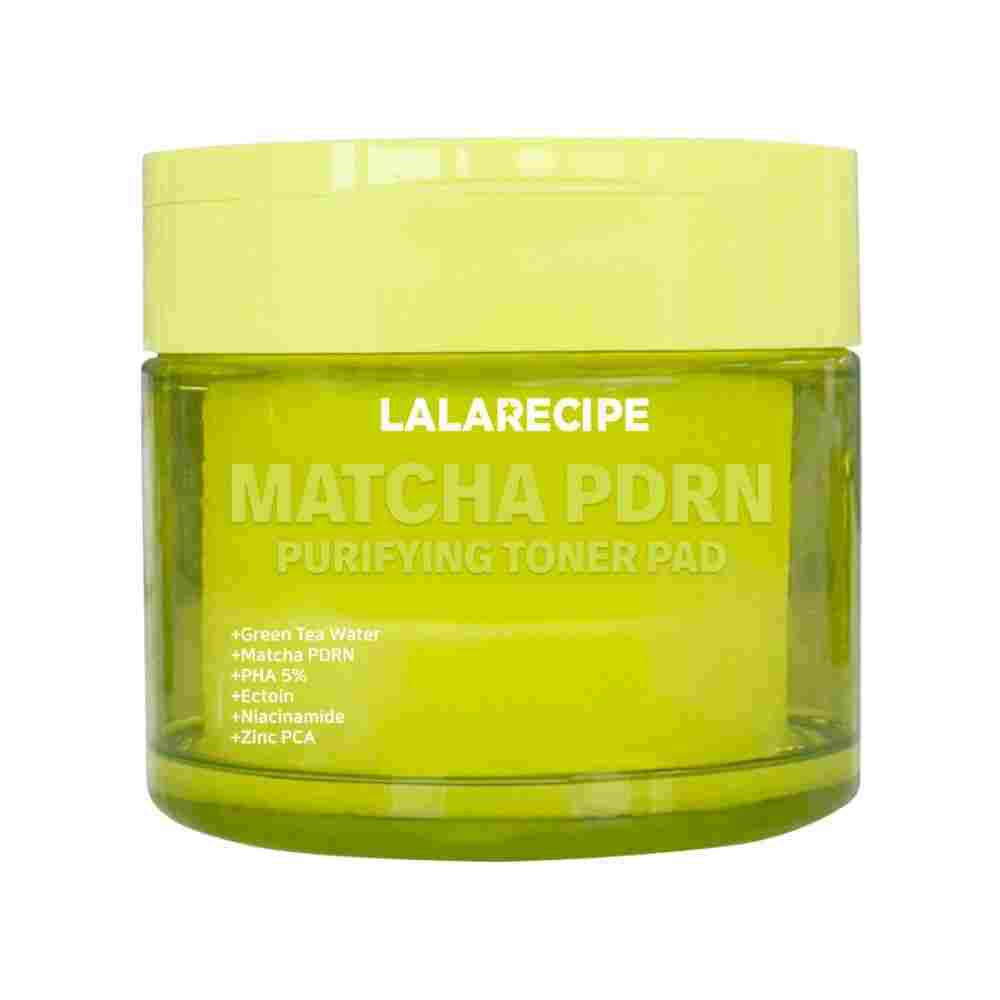 LALARECIPE Matcha PDRN Purifying Toner Pad 70pcs — 70pcs