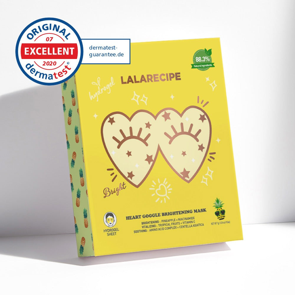LALARECIPE Heart Goggle Brightening Mask — 1 Mask