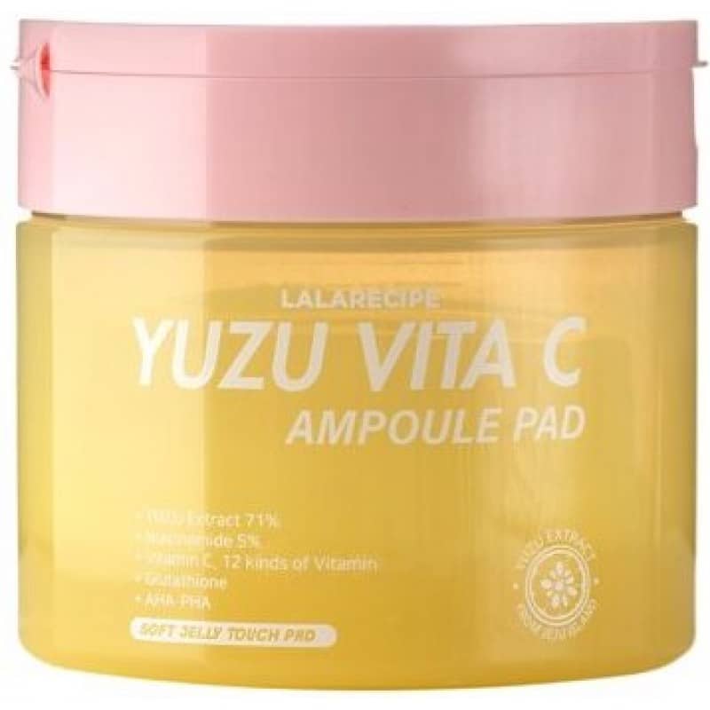 Lalarecipe Yuzu Vita C Ampoule Pad — 80 Pads