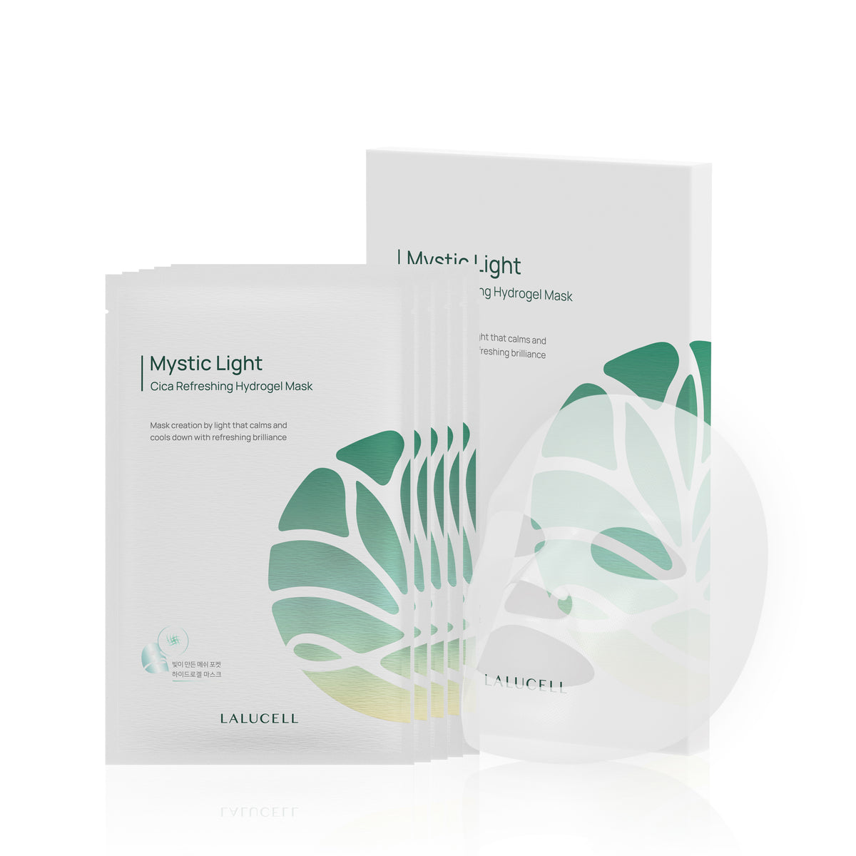 LALUCELL Mystic Light Cica Refreshing Hydrogel Mask — 1 Mask