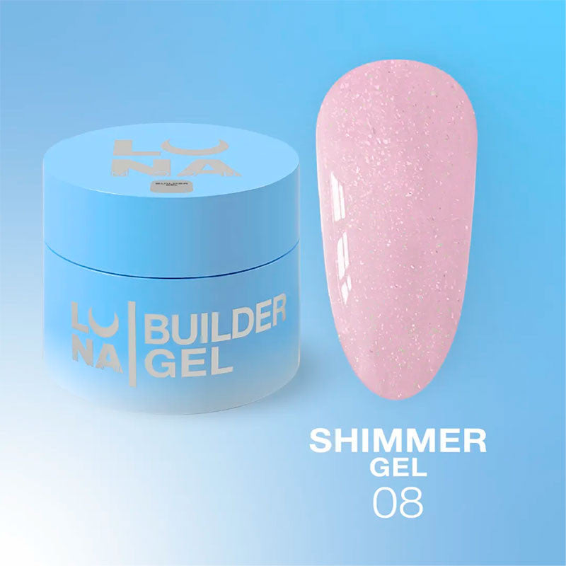 Ehitusgeel – Lunamoon Shimmer Gel 8 – 15 ml